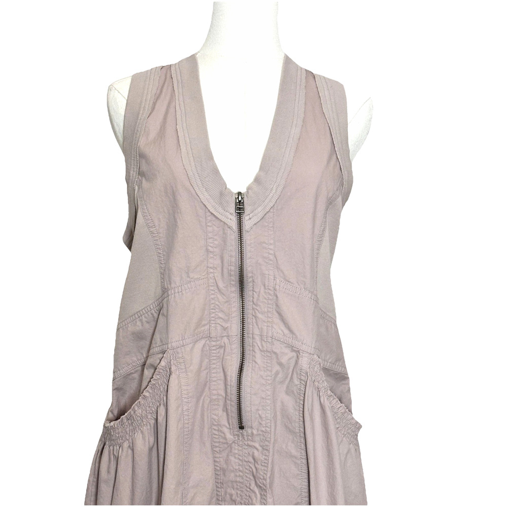 Daily Practice Trek Utility Dusty Purple Cotton Racerback Mesh Mini Dress Small - Picture 2 of 12